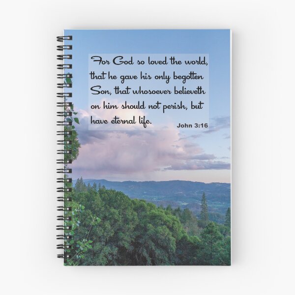 Item preview, John 3:16 - Inspirational Bible Verse designed and sold by InsprtnlArtbyDP.