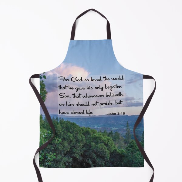 Item preview, John 3:16 - Inspirational Bible Verse designed and sold by InsprtnlArtbyDP.