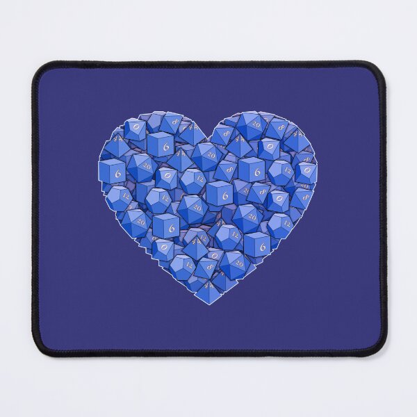 Item preview, Dice Heart - Blue designed and sold by -Solarly-.
