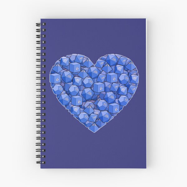 Item preview, Dice Heart - Blue designed and sold by -Solarly-.