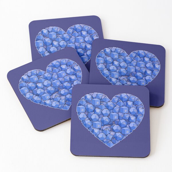 Item preview, Dice Heart - Blue designed and sold by -Solarly-.