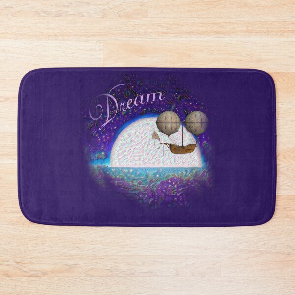 Item preview, Halcyon Dreams | Steampunk Dirigible Airship - Whimsical Fantasy Full Moon over Ocean Wall Decor designed and sold by Lainey1978.