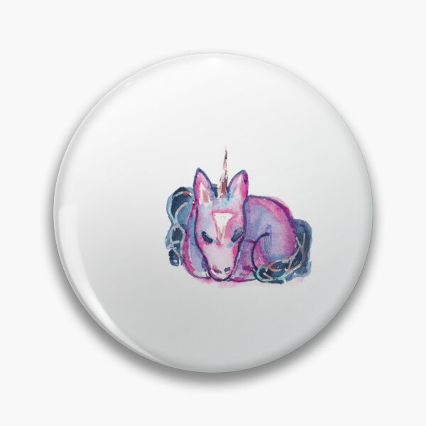 Item preview, Sleeping Baby Unicorn - Galaxy Rainbow Watercolor Painting designed and sold by FaireWaveArt.