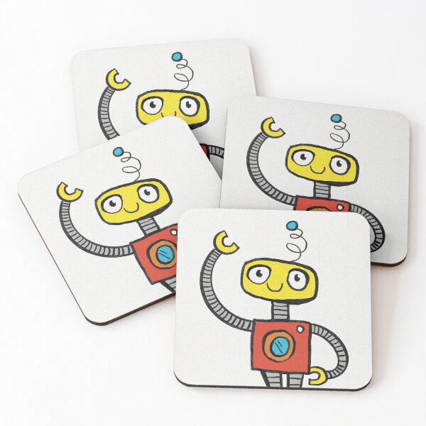 Item preview, Cute robot illustration designed and sold by Vintage Designs +.