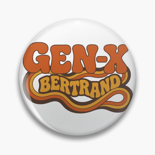 Item preview, Gen X Bertrand – Retro design vintage GEN-X designed and sold by digital.stickerperso.com.