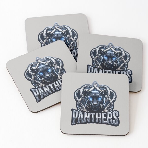 Item preview, Carolina Panthers Neon Shield Panther Art designed and sold by MythicCotton.