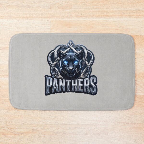 Item preview, Carolina Panthers Neon Shield Panther Art designed and sold by MythicCotton.