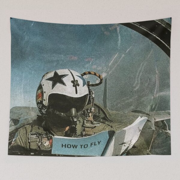 Item preview, Learning to Fly Fighter Pilot Meme Art designed and sold by Not Hugo.