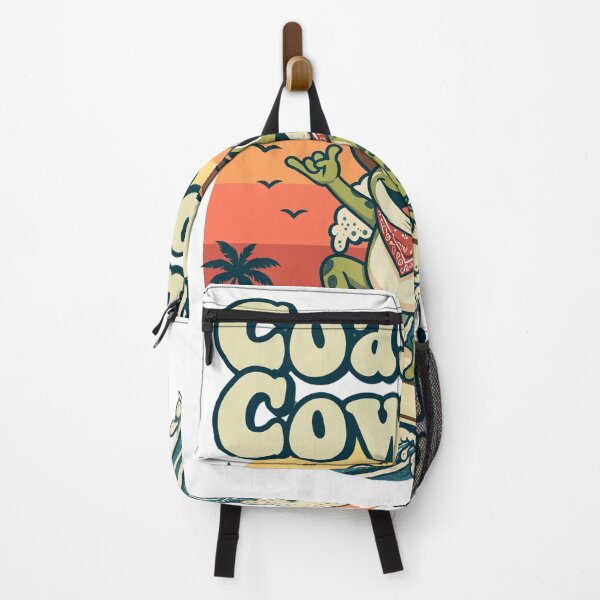 Item preview, unny Retro Coastal Cowboy Frog Surfing Vintage designed and sold by Bold Border Studio..