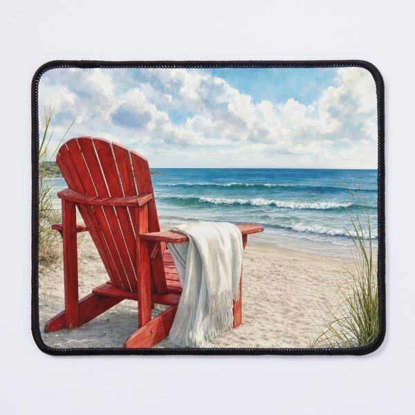 Item preview, Adirondack Beach Chair in Sand with Blanket designed and sold by Maria Dryfhout.