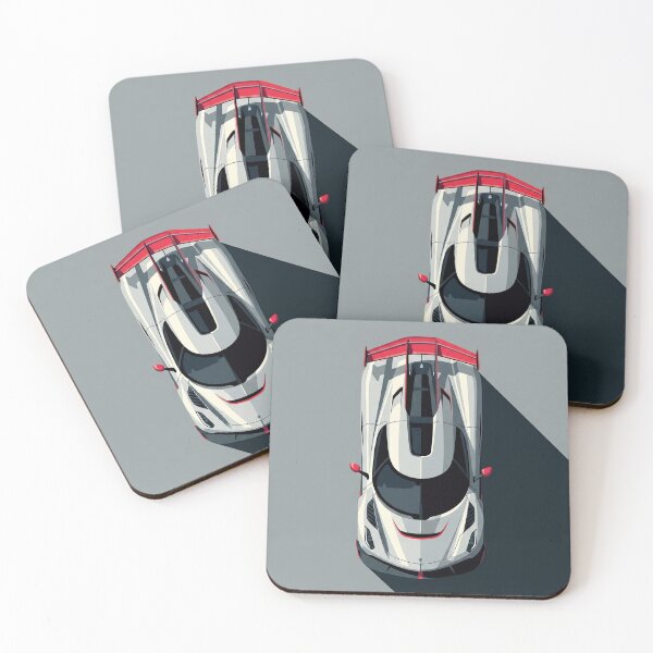 Item preview, Koenigsegg Jesko Megacar Top View Vector Illustration designed and sold by Motorline44.
