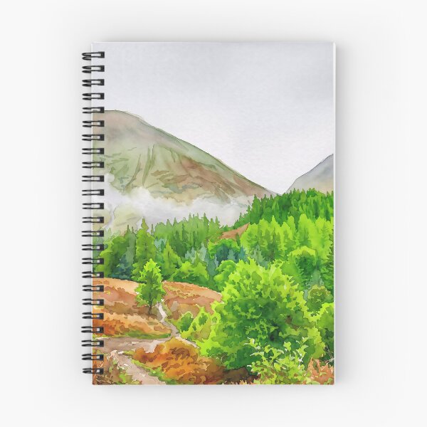 Item preview, Glencoe Highland Path, Scotland — Watercolour Style designed and sold by InkAndLatitude.