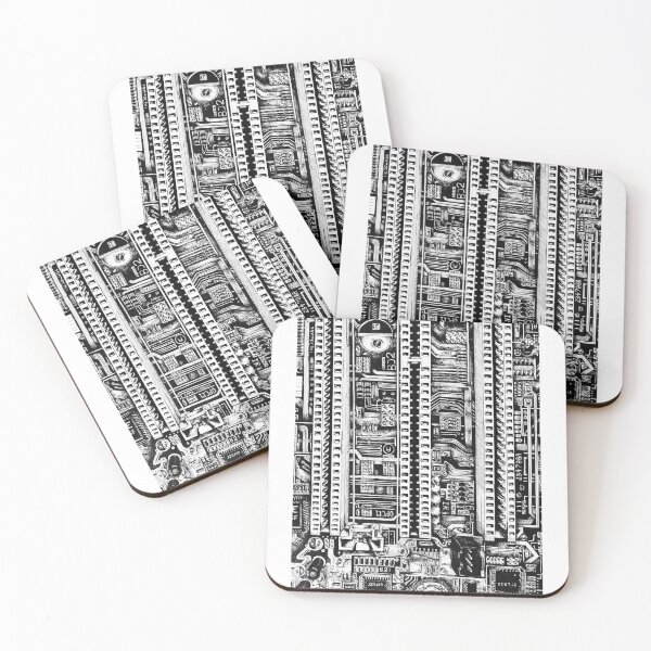 Item preview, Copy of Copy of Machinery black and white drawing NO.4 designed and sold by Inkorama.