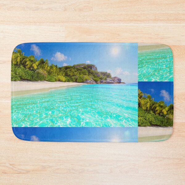 Item preview, Tropical Paradise Beach with Crystal Clear Turquoise Water designed and sold by islam gamal.