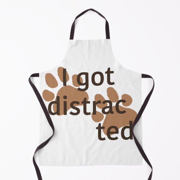 Item preview, I Got Distracted (Funny Dog Paw Print Trail Design) designed and sold by Winooski Designs.