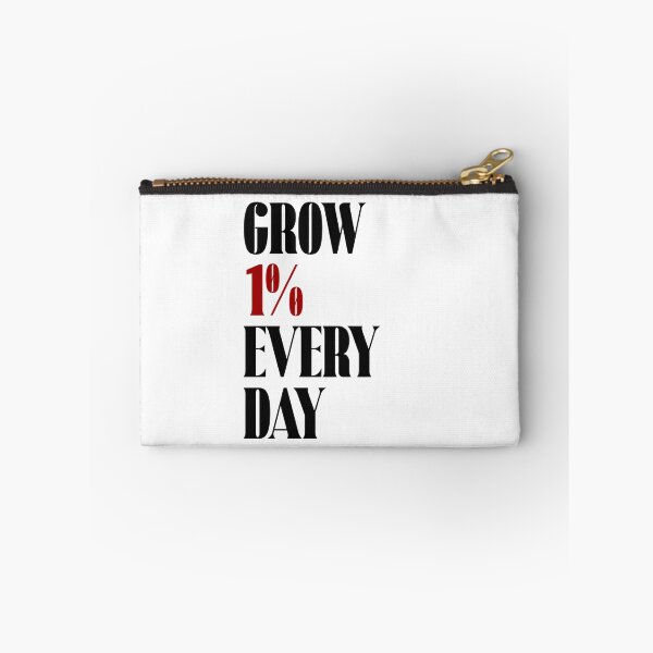 Item preview, Grow 1% Every Day Motivation Personal Growth Mindset designed and sold by RetroMini2026.