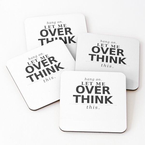 Item preview, Hang On Let Me Overthink This — Minimalist Typography T-Shirt, Funny Overthinker Gift, Sarcastic Quote Tee, Anxiety Humour Shirt designed and sold by overthoughtco.