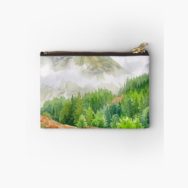 Item preview, Glencoe Highland Path, Scotland — Watercolour Style Portrait designed and sold by InkAndLatitude.