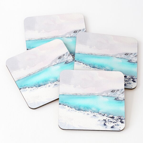 Item preview, Blue Lagoon, Iceland — Watercolour Style designed and sold by InkAndLatitude.