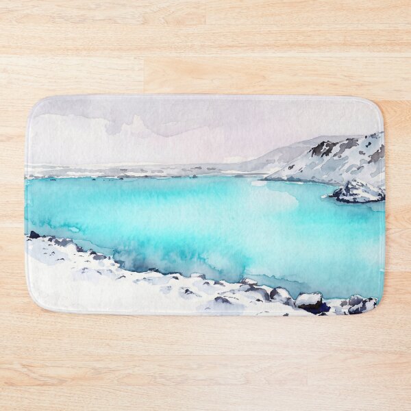 Item preview, Blue Lagoon, Iceland — Watercolour Style designed and sold by InkAndLatitude.