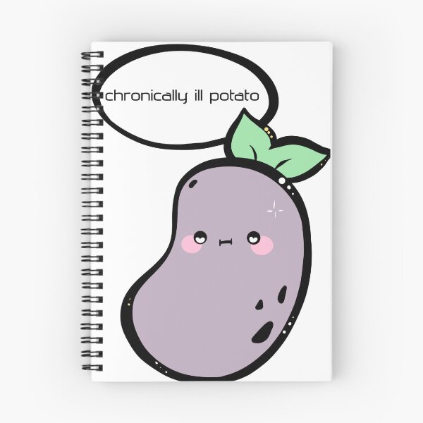 Item preview, chronically ill potato designed and sold by Feisty_Pins.