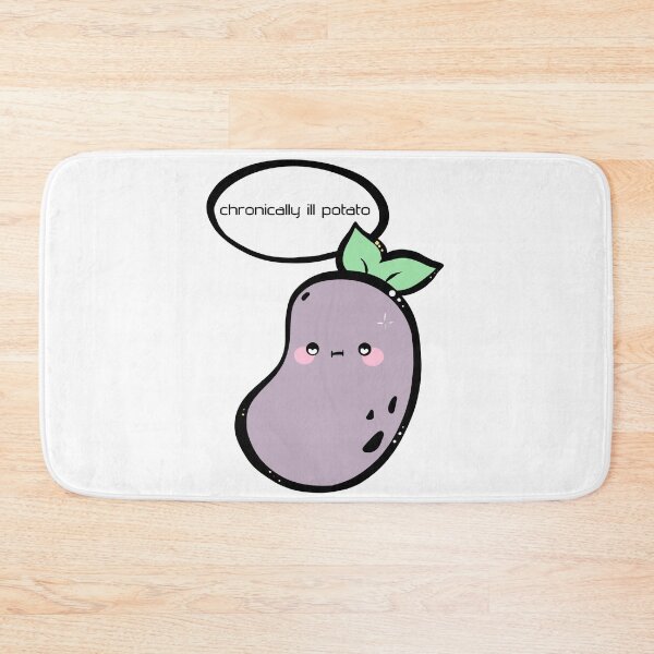 Item preview, chronically ill potato designed and sold by Feisty_Pins.