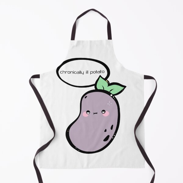 Item preview, chronically ill potato designed and sold by Feisty_Pins.
