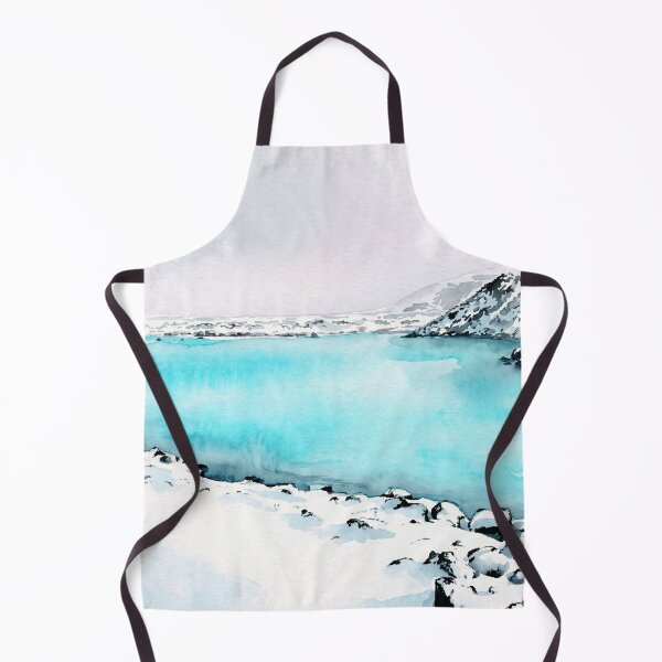 Item preview, Blue Lagoon, Iceland — Watercolour Style Portrait designed and sold by InkAndLatitude.