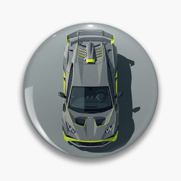 Item preview, Lamborghini Huracan STO Track Car Top View Vector Illustration designed and sold by Motorline44.