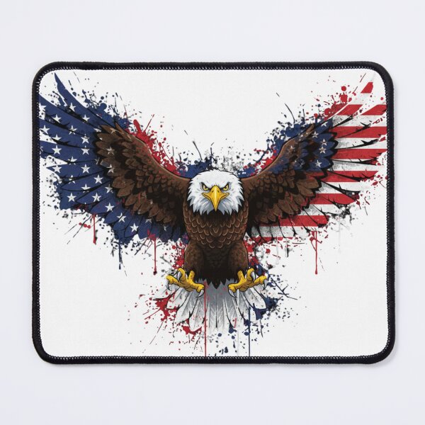 Item preview, USA 250 Years of Freedom Patriotic Eagle T-shirt designed and sold by SimpleJoy-SJT.