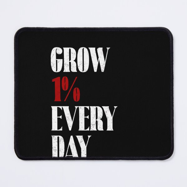 Item preview, Grow 1% Every Day Motivation Daily Progress Self Improvement Mindset designed and sold by RetroMini2026.