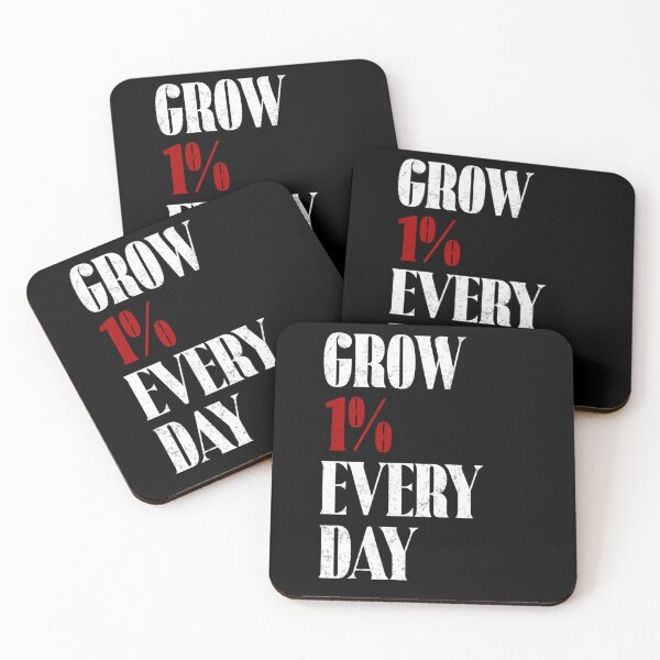 Item preview, Grow 1% Every Day Motivation Daily Progress Self Improvement Mindset designed and sold by RetroMini2026.