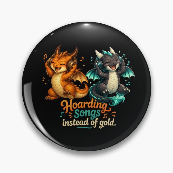 Item preview, Hoarding Songs Instead of Gold Cute Dragon Music Lovers designed and sold by Hatchling Hollow.