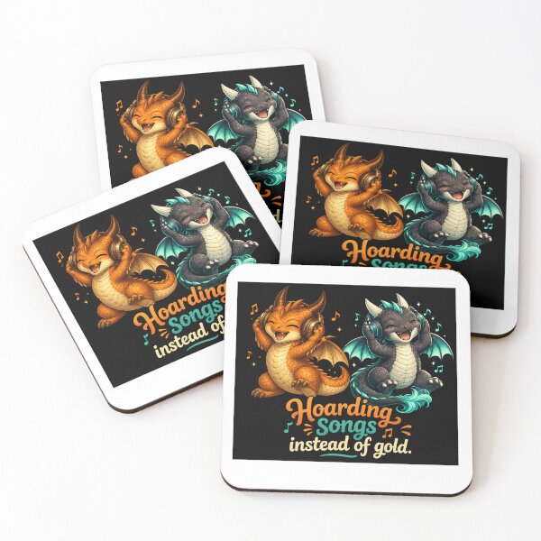 Item preview, Hoarding Songs Instead of Gold Cute Dragon Music Lovers designed and sold by Hatchling Hollow.