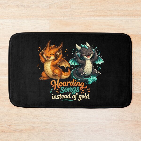 Item preview, Hoarding Songs Instead of Gold Cute Dragon Music Lovers designed and sold by Hatchling Hollow.
