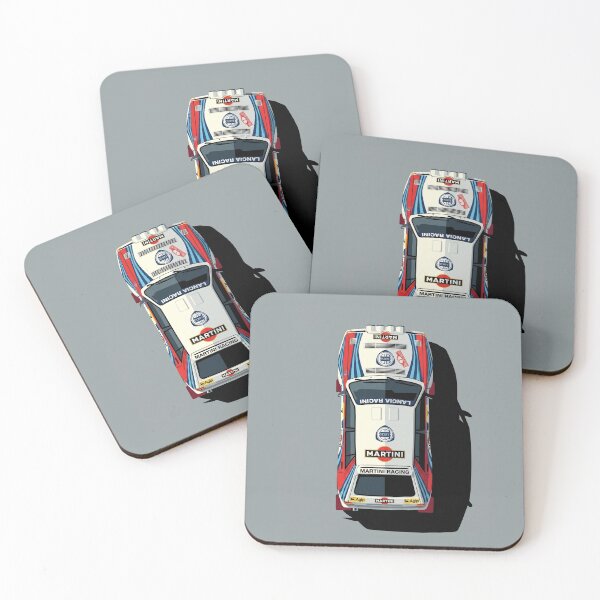 Item preview, Lancia Delta Integrale Martini Racing Top View Vector Illustration designed and sold by Motorline44.