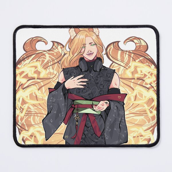 Item preview, kitsune mic designed and sold by Feisty_Pins.