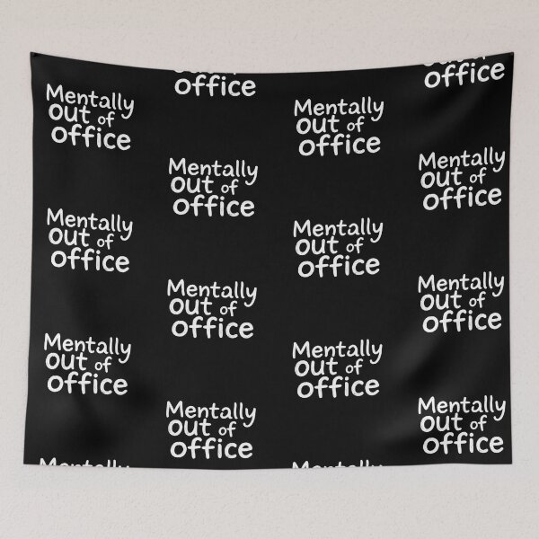 Item preview, Mentally Out of Office: Retro Distressed Text Art designed and sold by artlife4.