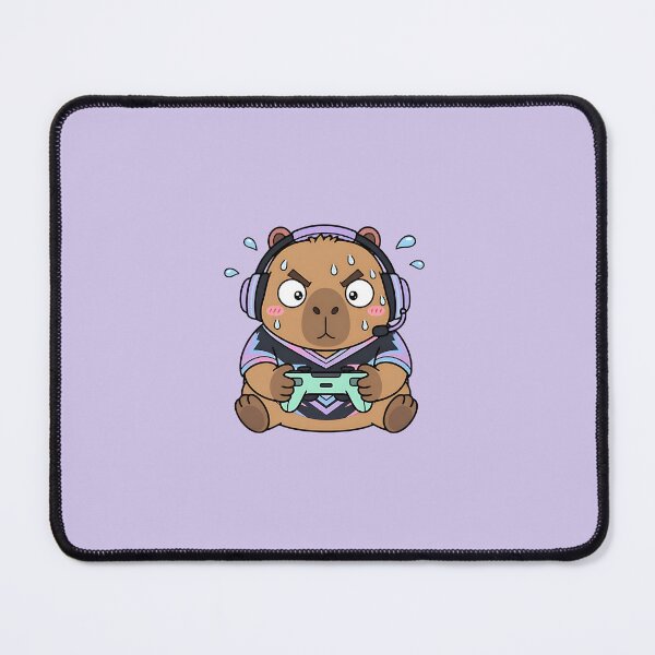 Item preview, Sweaty Capybara Tryhard Gamer Keyboard Smash designed and sold by HoneyBun Creative.