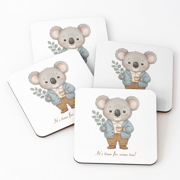 Item preview, The koala who loves tea designed and sold by Moongate22.