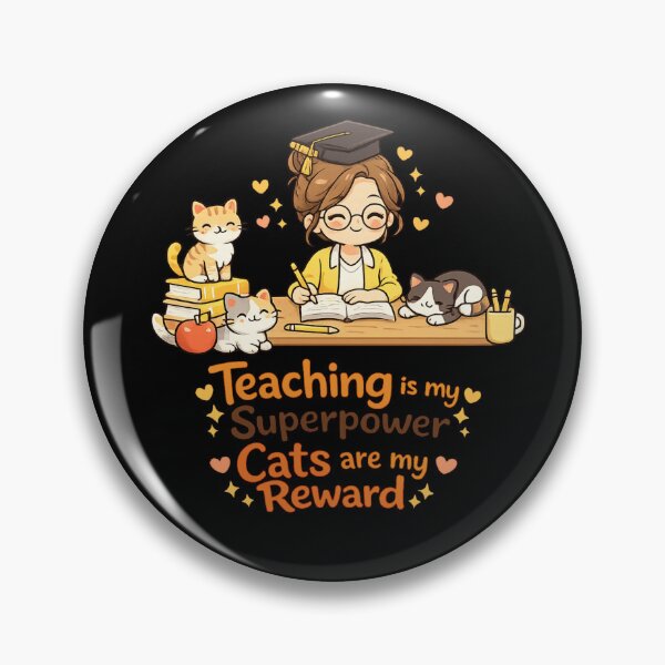 Item preview, Teacher Cat Lover Shirt – Teaching Is My Superpower designed and sold by insplate.