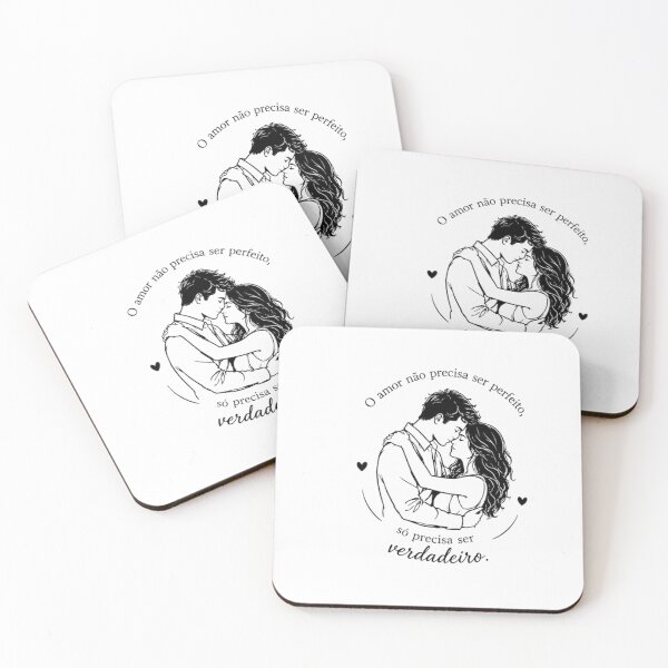 Item preview, Love Doesn’t Need to Be Perfect, Just Real | Romantic Minimalist Design designed and sold by MotivArtes.