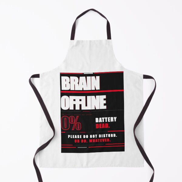 Item preview, Brain Offline 0 Percent Battery Dead Brutalist Anti Design Gen Z Sticker Tee designed and sold by Mega-Shopping.