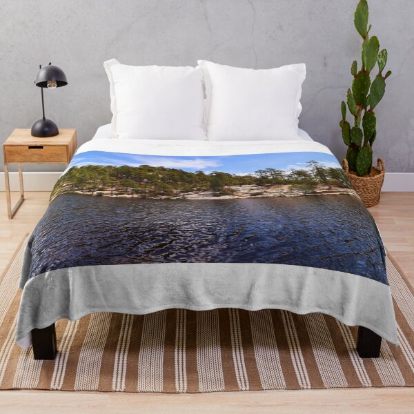 Item preview, Serene Pine-Filled Lakeshore designed and sold by Phakade's Photos.