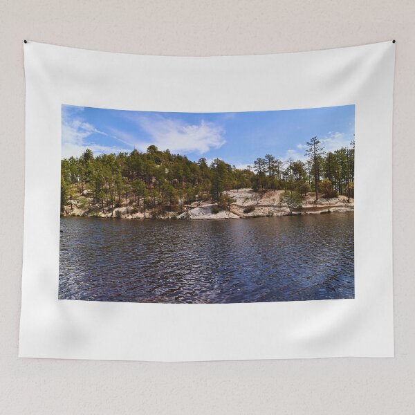 Item preview, Serene Pine-Filled Lakeshore designed and sold by Phakade's Photos.