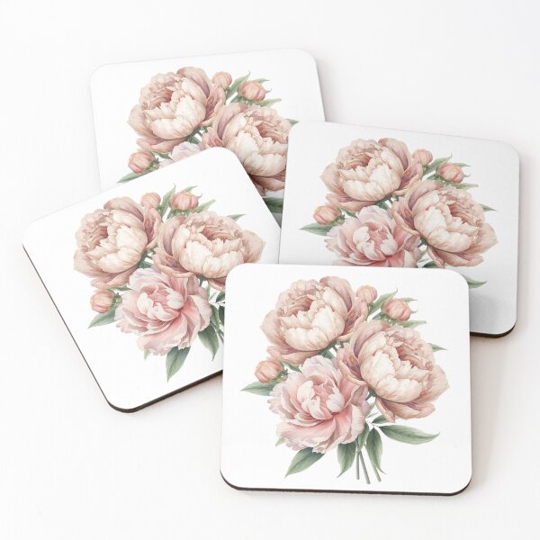 Item preview, Pink peonies watercolor designed and sold by uunaa.