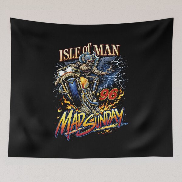 Item preview, Isle of Man Mad Sunday Vintage Motorbike art  designed and sold by manxmotorcycles.