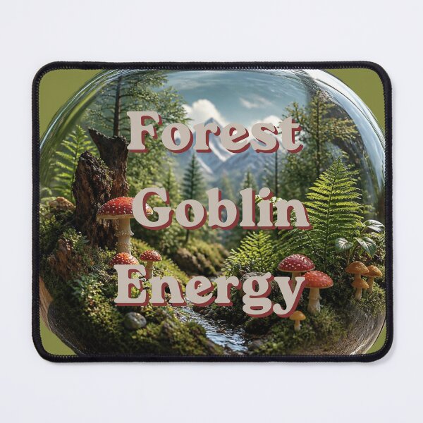 Item preview, Forest Goblin Energy - Terrarium Mushroom Forest Illustration designed and sold by plantsinnature.