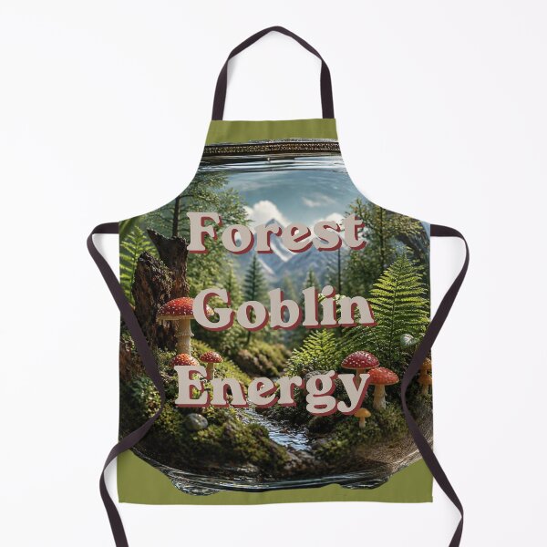 Item preview, Forest Goblin Energy - Terrarium Mushroom Forest Illustration designed and sold by plantsinnature.