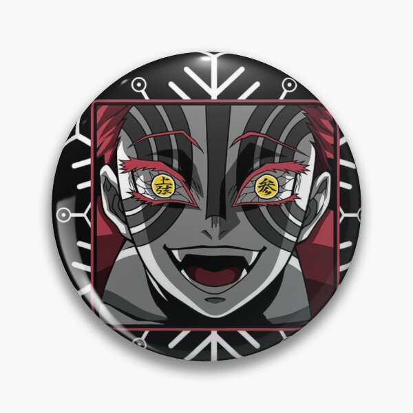 Item preview, Upper Moon Three Akaza Destructive Death Compass Needle Design - Demon Slayer Art designed and sold by Fabioforero.